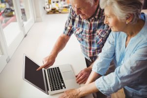 Senior Couple Computer